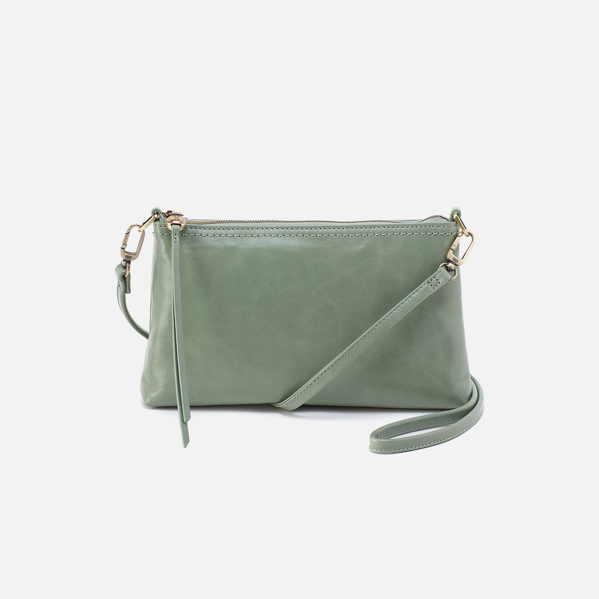 Darcy Crossbody In Polished Leather - Jade | HOBO