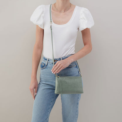 Darcy Crossbody In Polished Leather - Jade | HOBO