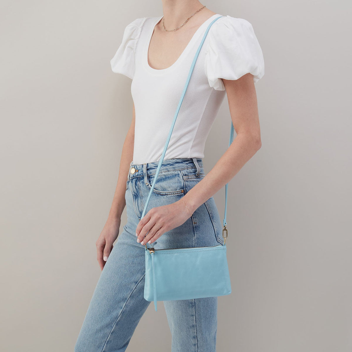 Darcy Crossbody In Polished Leather - Stratosphere | HOBO