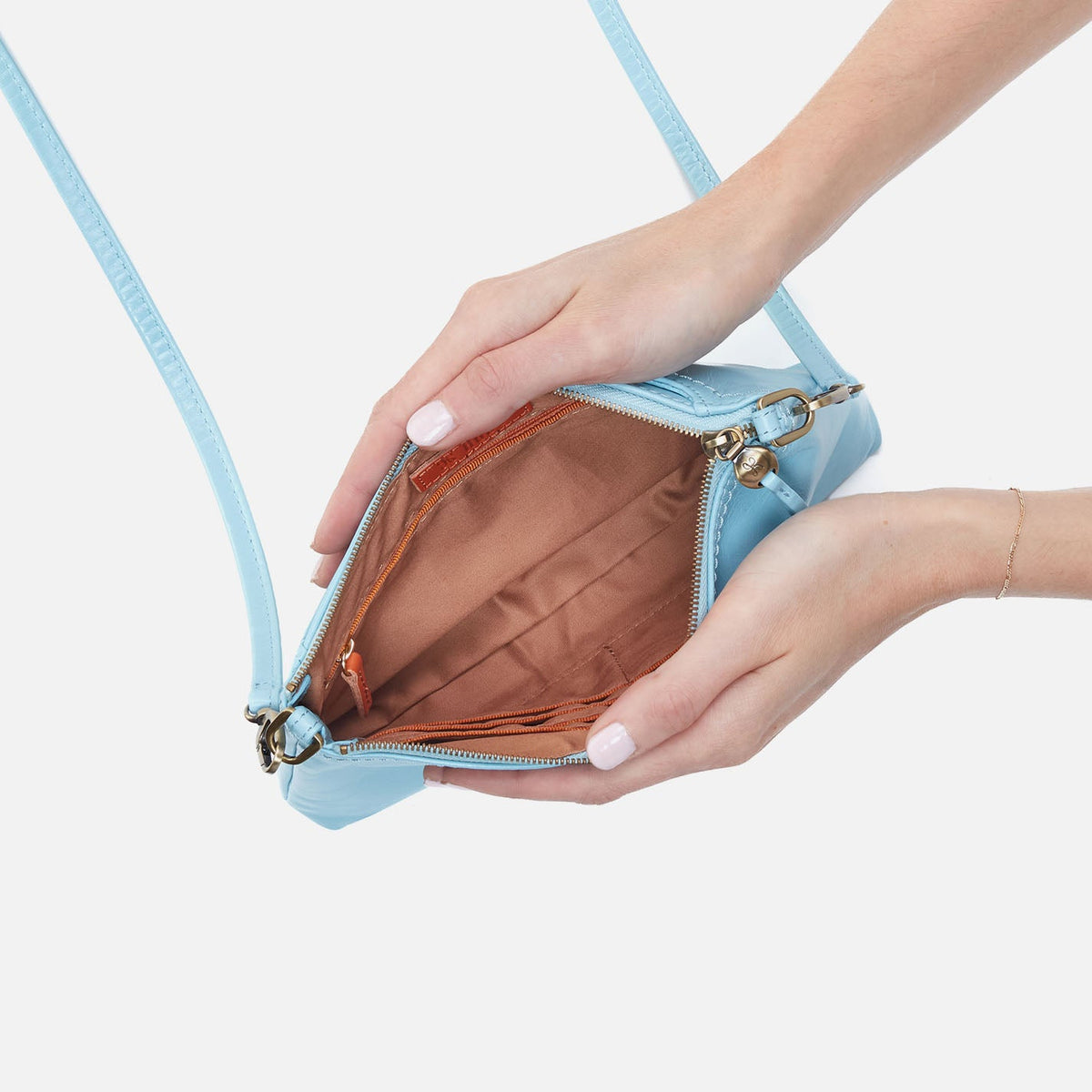 Darcy Crossbody In Polished Leather - Stratosphere | HOBO