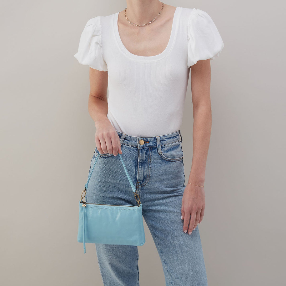 Darcy Crossbody In Polished Leather - Stratosphere | HOBO