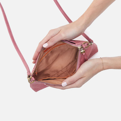 Darcy Crossbody In Tooled Embossed Leather - Mauve Tooled Emboss | HOBO