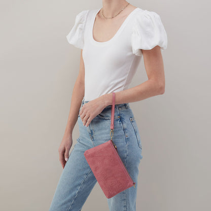 Darcy Crossbody In Tooled Embossed Leather - Mauve Tooled Emboss | HOBO