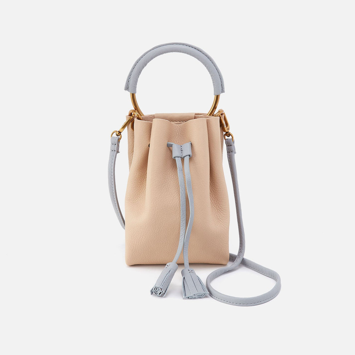 Eden Phone Crossbody In Pebbled Leather - Linen | HOBO