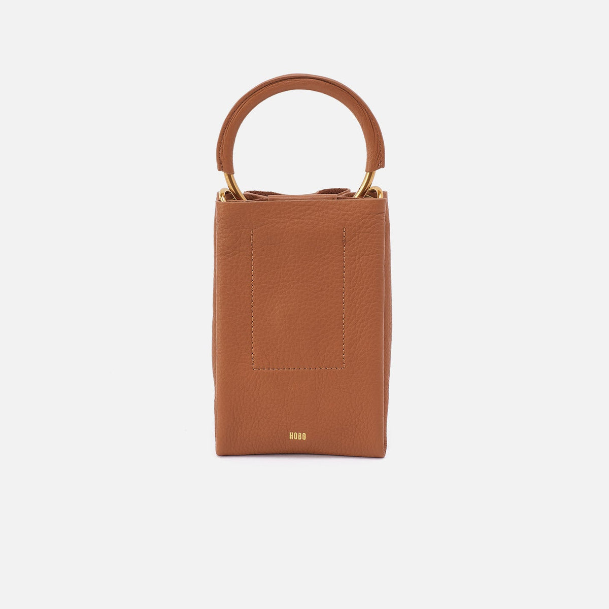 Eden Phone Crossbody In Pebbled Leather - Warm Honey | HOBO