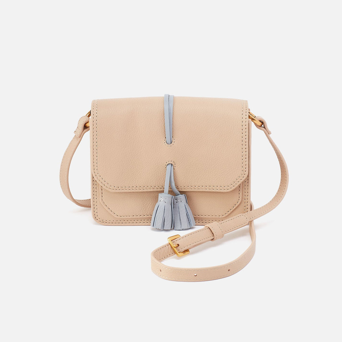 Eden Small Crossbody In Pebbled Leather - Linen | HOBO