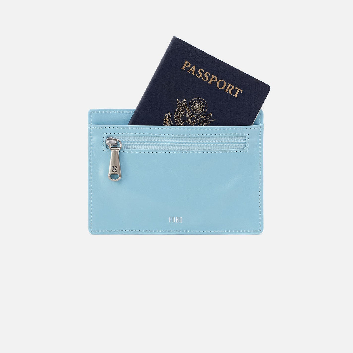 Euro Slide Card Case In Polished Leather - Stratosphere | HOBO