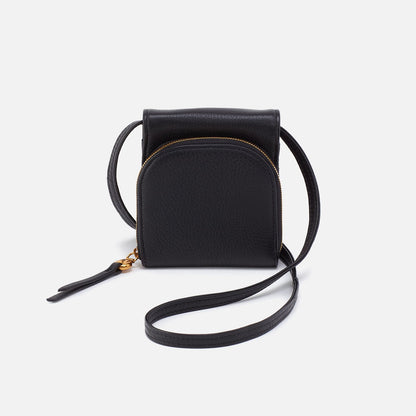 Fern Wallet Crossbody In Pebbled Leather - Black | HOBO