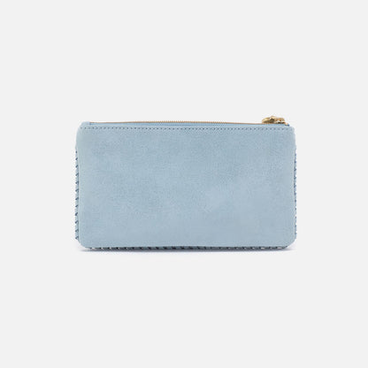 Foray Large Wallet In Buffed Leather - Sky | HOBO