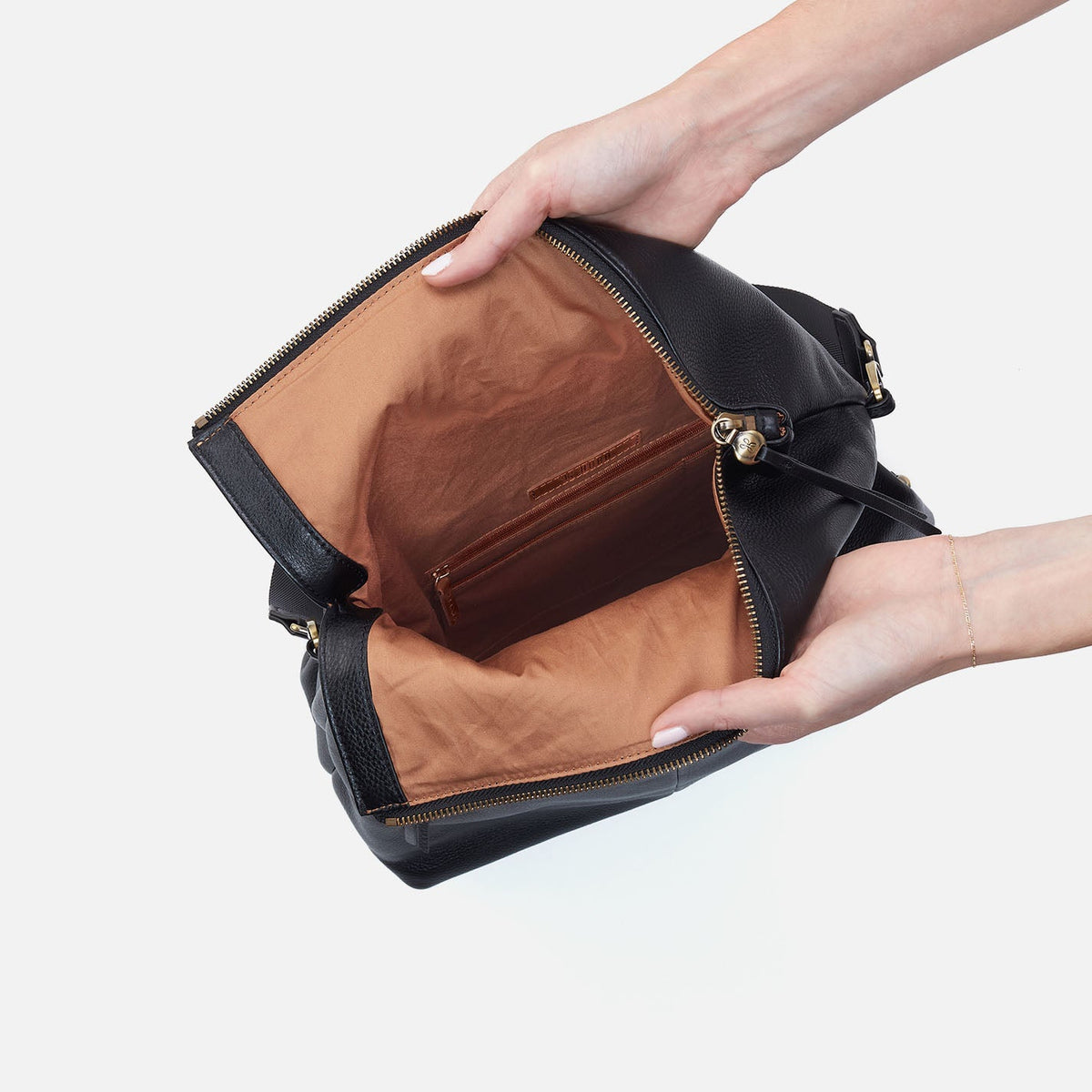 Grant Backpack In Pebbled Leather - Black | HOBO