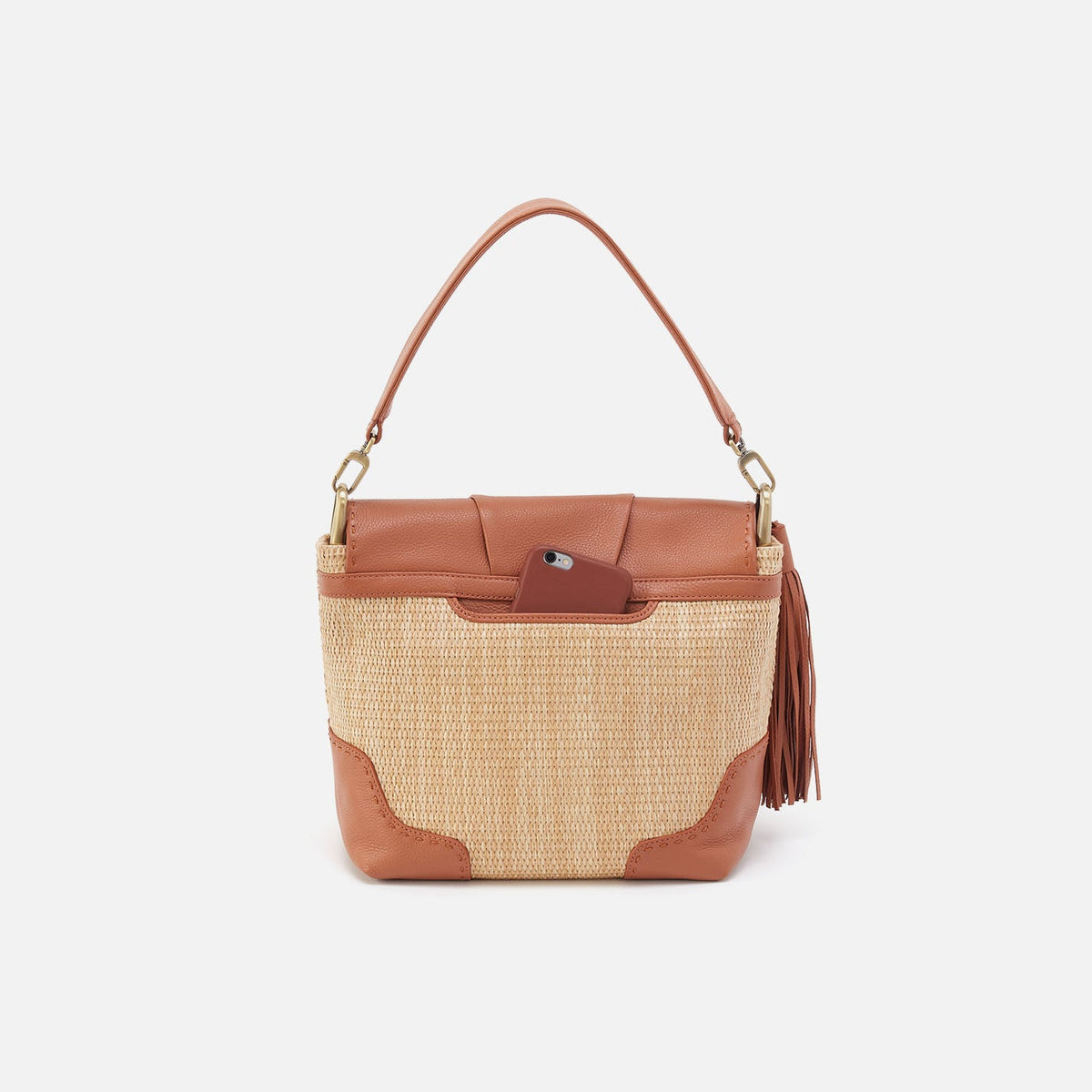 Harley Convertible Shoulder Bag in Woven Straw - Natural Straw | HOBO