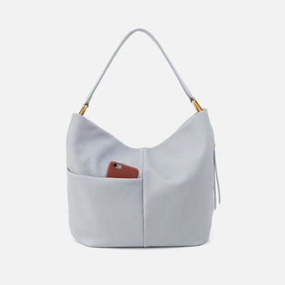 Harley Hobo In Pebbled Leather - Blue Pearl | HOBO