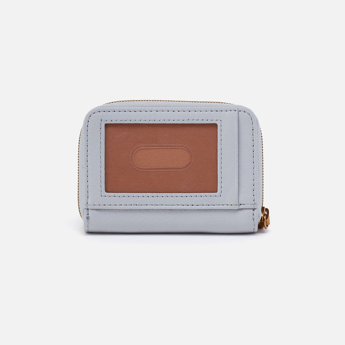 Hart Card Case In Pebbled Leather - Blue Pearl | HOBO