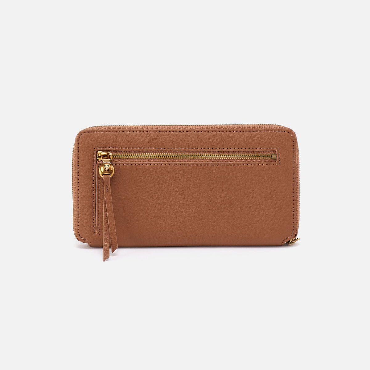Hart Large Wallet In Pebbled Leather - Warm Honey | HOBO