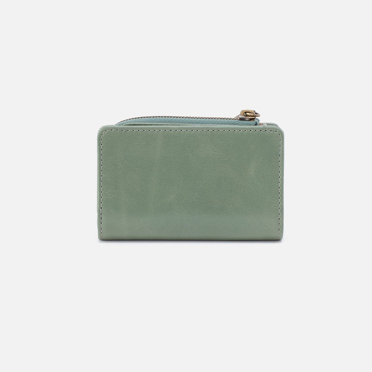 Jill Card Case In Polished Leather - Jade | HOBO