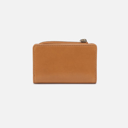 Jill Card Case In Polished Leather - Natural | HOBO