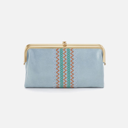 Lauren Clutch-Wallet In Buffed Leather - Sky | HOBO