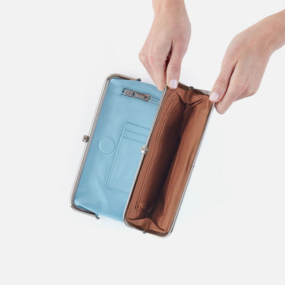 Lauren Clutch-Wallet In Polished Leather - Stratosphere | HOBO