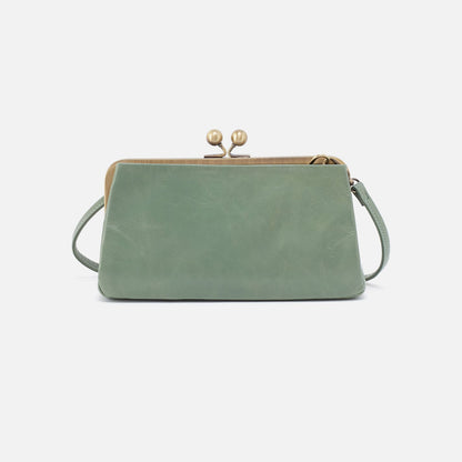 Lauren Frame Crossbody In Polished Leather - Jade | HOBO