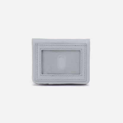 Lumen Mini Wallet In Pebbled Leather - Blue Pearl | HOBO