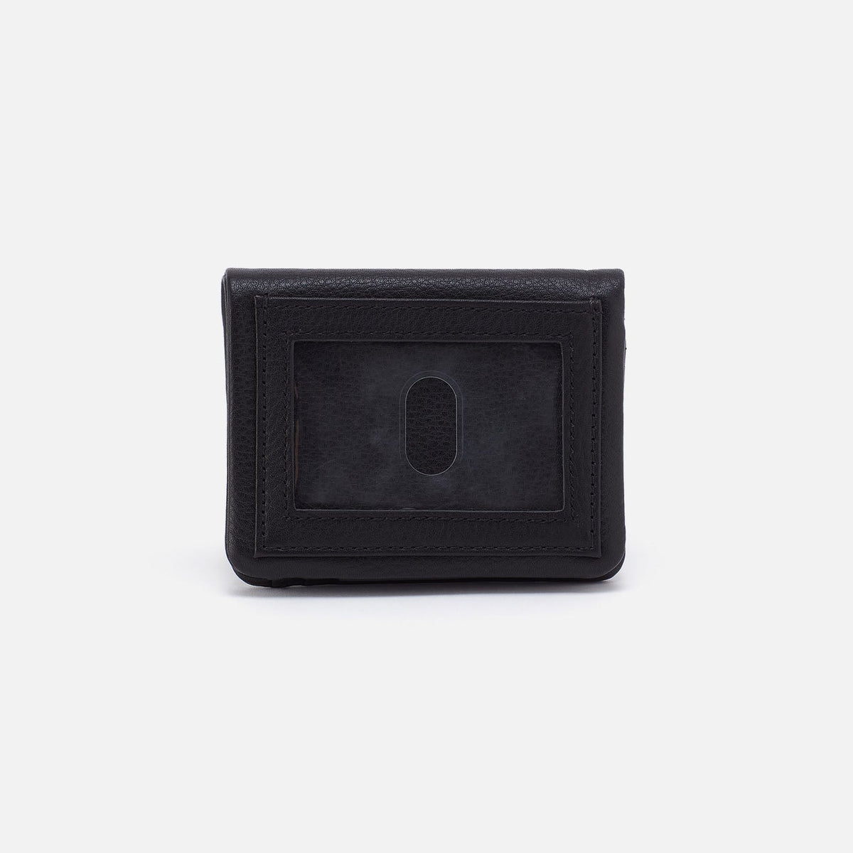 Lumen Mini Wallet In Pebbled Leather - Black | HOBO