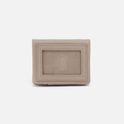 Lumen Mini Wallet In Pebbled Leather - Taupe | HOBO