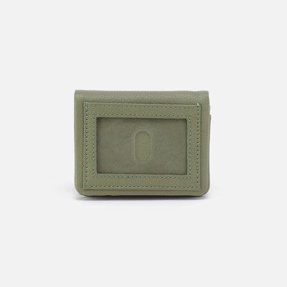 Lumen Mini Wallet In Pebbled Leather - Watercress | HOBO
