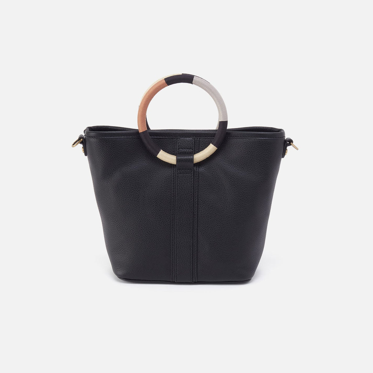 Luna Small Tote In Pebbled Leather - Black | HOBO