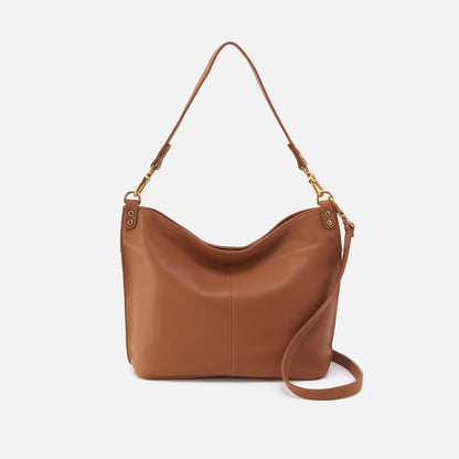 Pier Shoulder Bag In Pebbled Leather - Warm Honey | HOBO