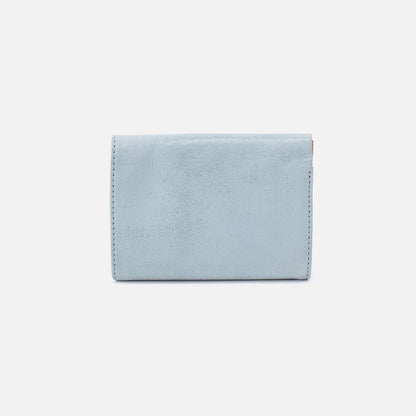 Robin Compact Wallet In Buffed Leather - Sky | HOBO