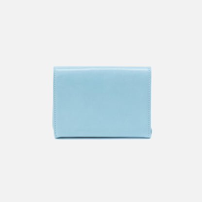 Robin Compact Wallet In Polished Leather - Stratosphere | HOBO