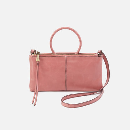 Sable Crossbody In Polished Leather - Rose | HOBO