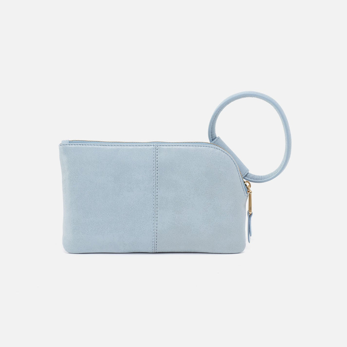 Sable Wristlet In Buffed Leather - Sky | HOBO