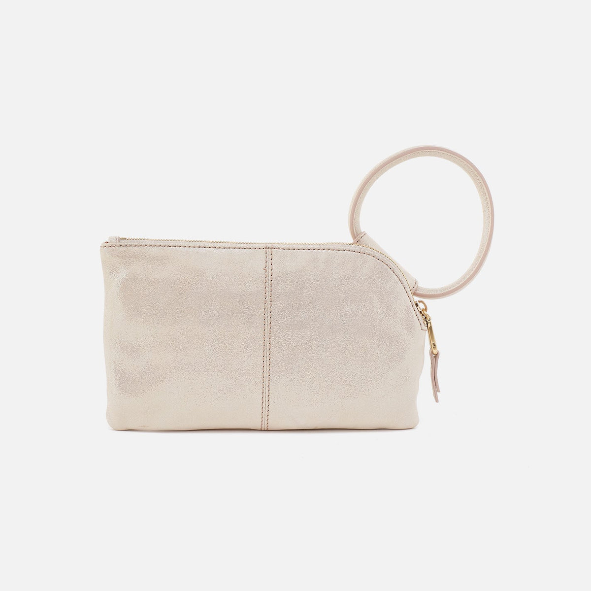 Sable Wristlet In Metallic Leather - Sand Shimmer | HOBO