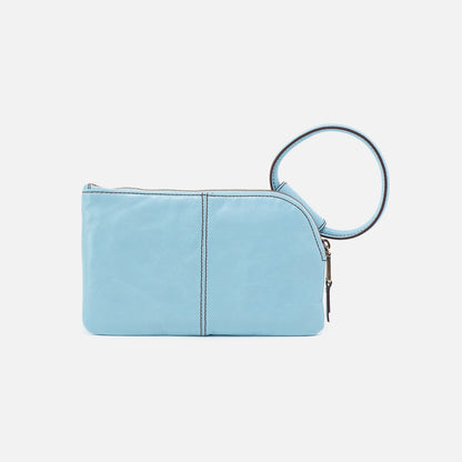 Sable Wristlet In Polished Leather - Stratosphere | HOBO