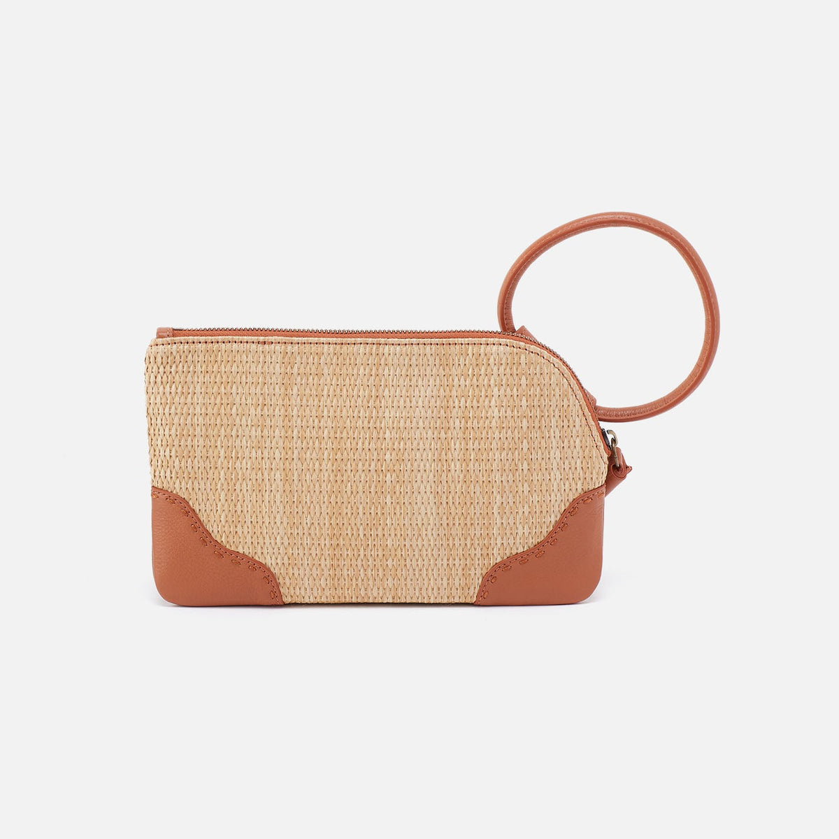 Sable Wristlet In Woven Straw - Natural Straw | HOBO