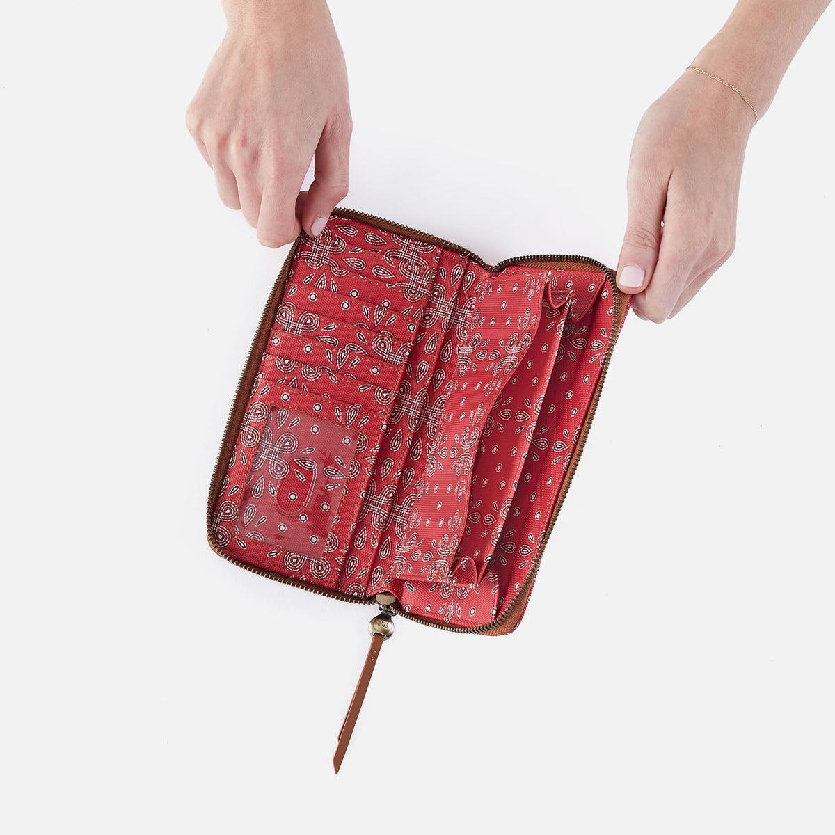 Soma Large Wallet In Coated Canvas - Red Journey Bandana | HOBO