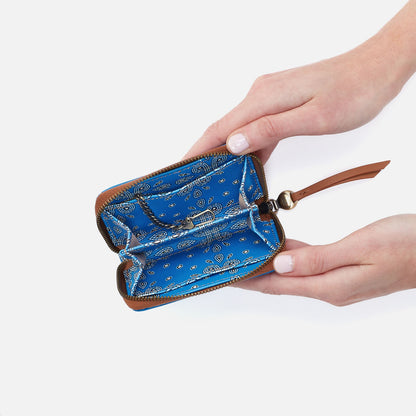 Soma Small Wallet In Coated Canvas - Blue Journey Bandana | HOBO