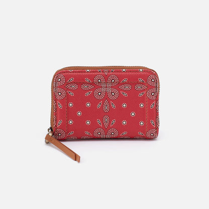 Soma Small Wallet In Coated Canvas - Red Journey Bandana | HOBO