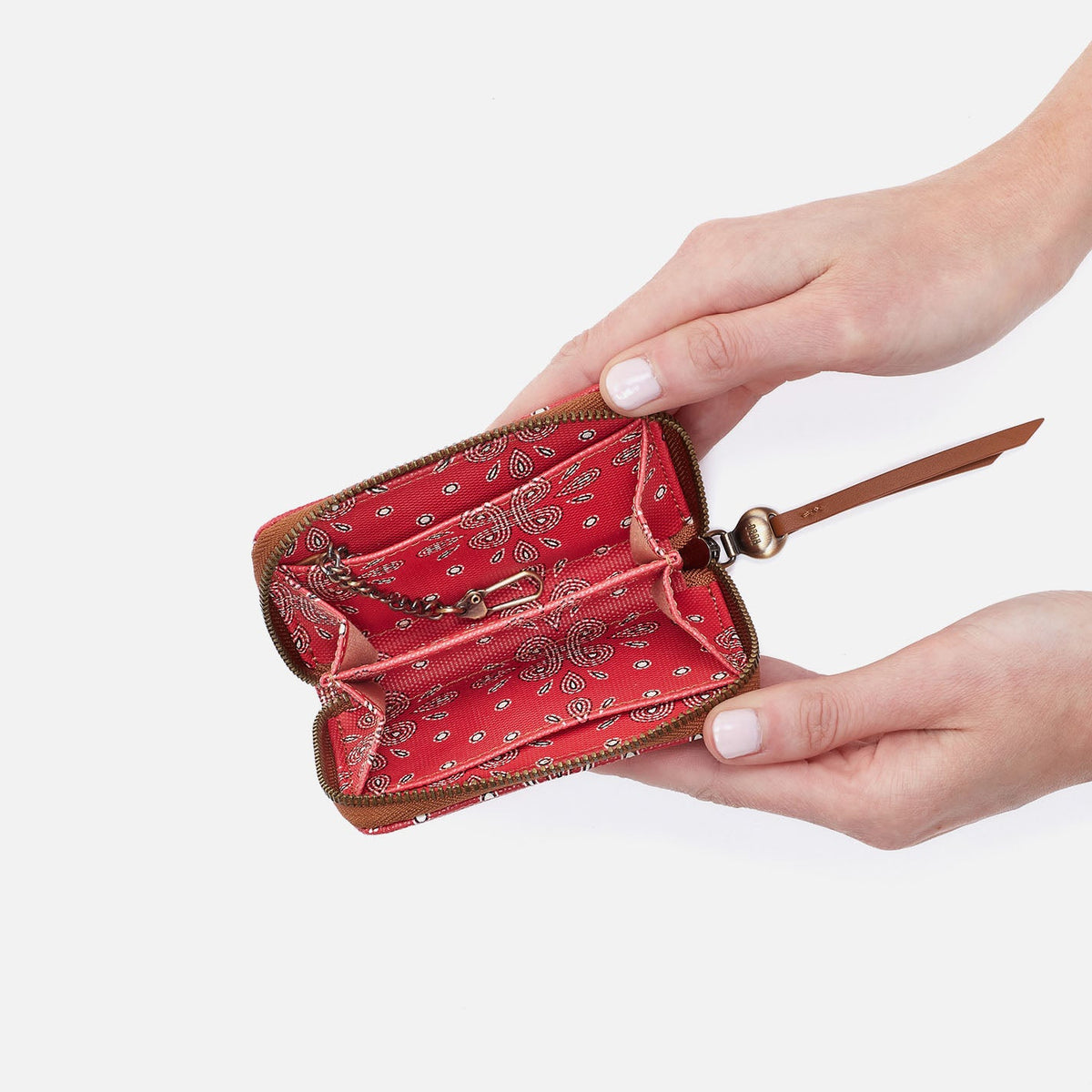 Soma Small Wallet In Coated Canvas - Red Journey Bandana | HOBO
