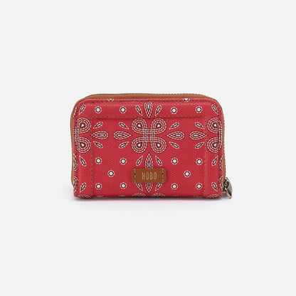 Soma Small Wallet In Coated Canvas - Red Journey Bandana | HOBO