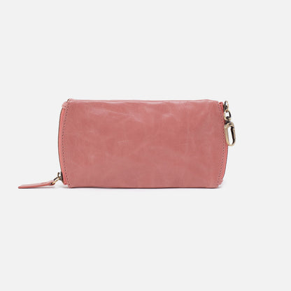 Spark Double Eyeglass Case In Polished Leather - Rose | HOBO