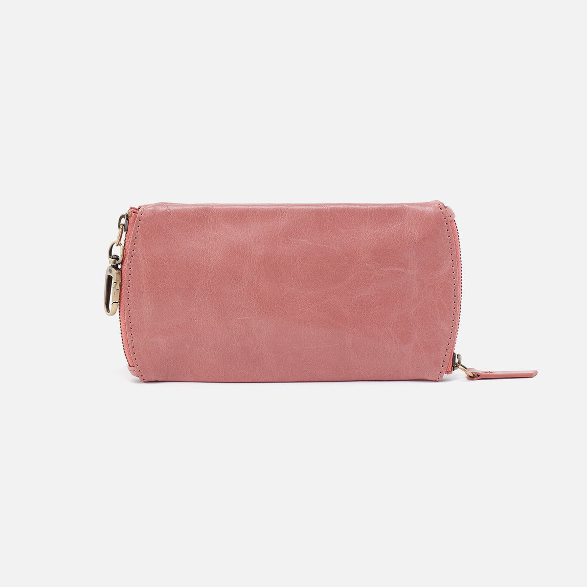 Spark Double Eyeglass Case In Polished Leather - Rose | HOBO