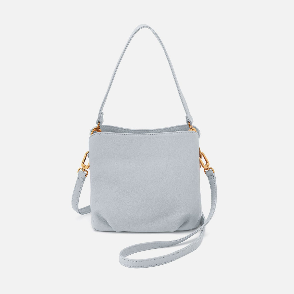 Starr Convertible Shoulder Bag in Pebbled Leather - Blue Pearl | HOBO