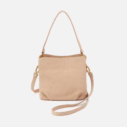 Starr Convertible Shoulder Bag in Pebbled Leather - Linen | HOBO
