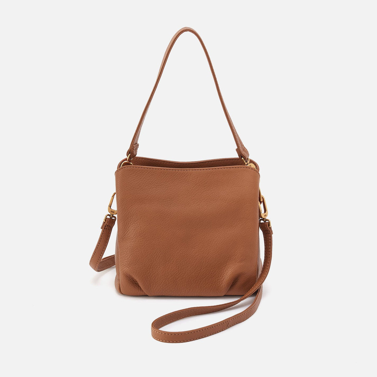 Starr Convertible Shoulder Bag in Pebbled Leather - Warm Honey | HOBO