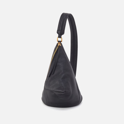Sway Small Sling In Pebbled Leather - Black | HOBO