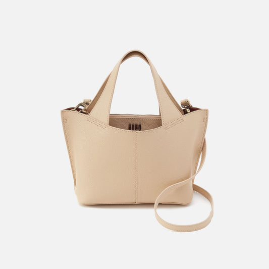 Vida Small Tote in Micro Pebbled Leather - Almond | HOBO