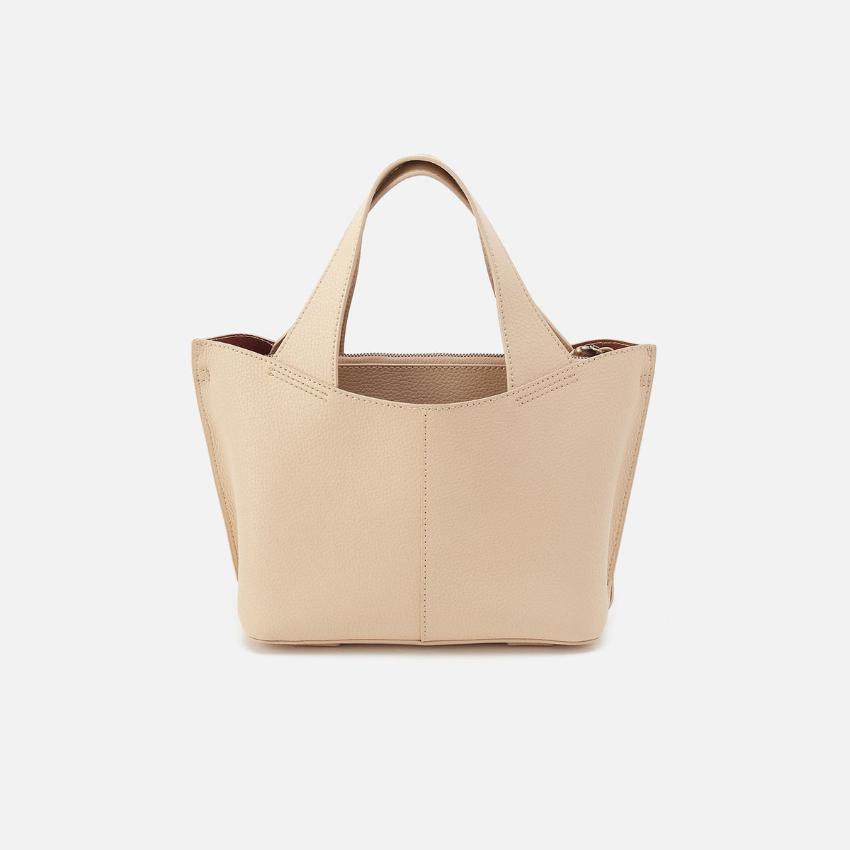 Vida Small Tote in Micro Pebbled Leather - Almond | HOBO