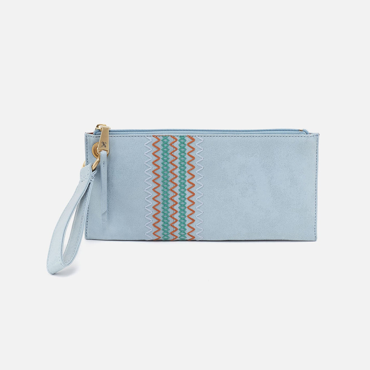 Vida Wristlet In Buffed Leather - Sky | HOBO